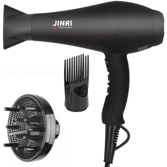Hair Dryer 1875W, Negative Ionic Fast Dry Low Noise Blow Dryer, Professional - Picture 1 of 7